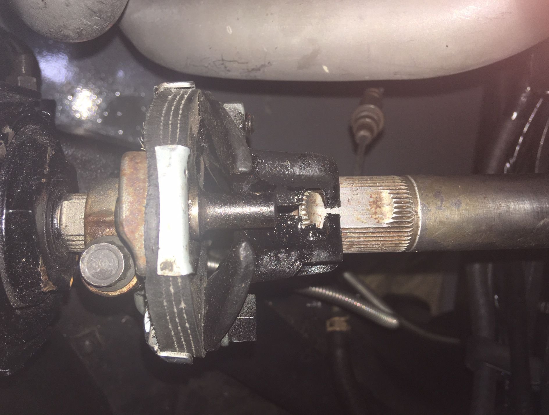 Steering column shaft depth into rag joint. CorvetteForum Chevrolet Corvette Forum Discussion