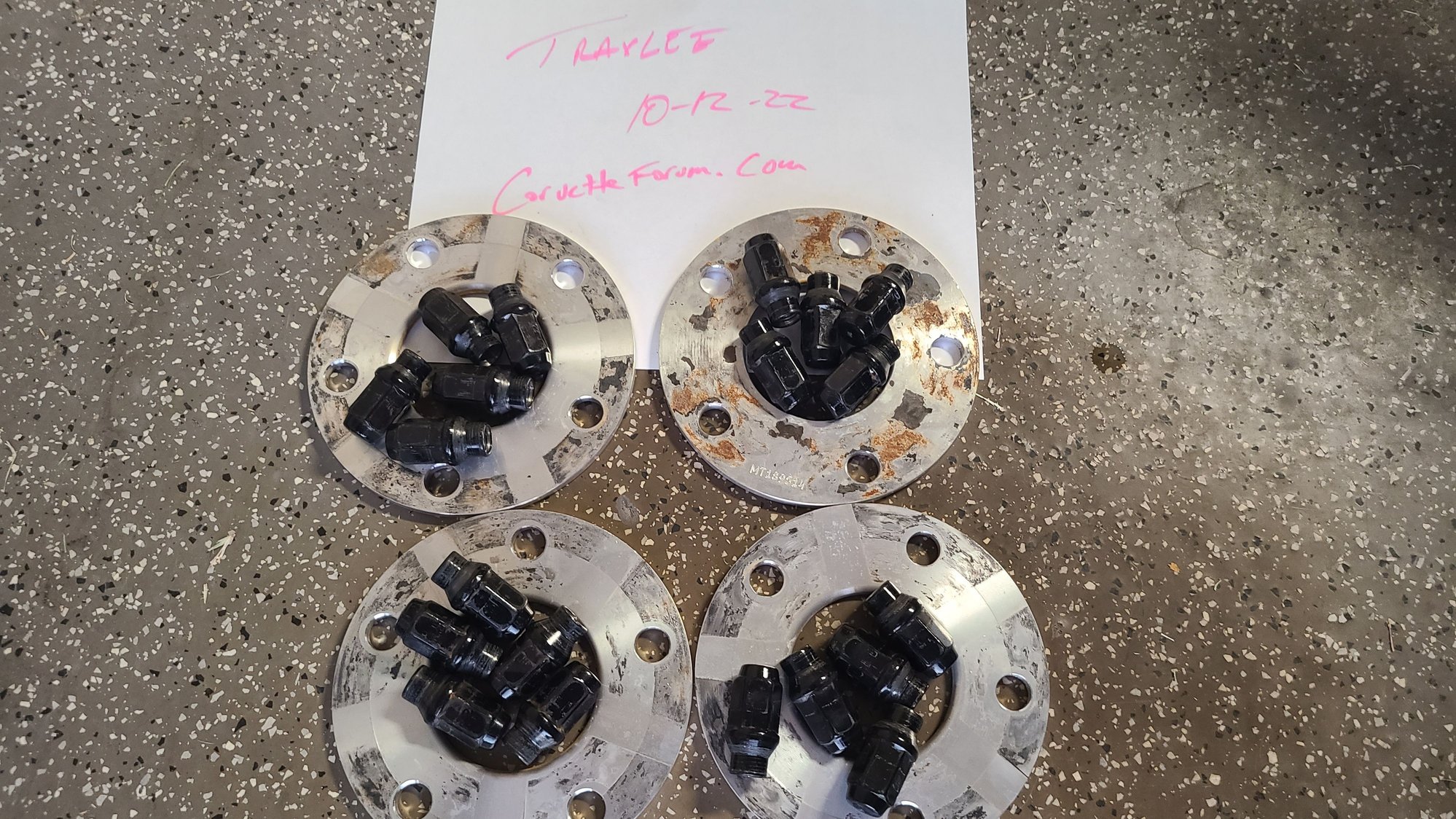 FS (For Sale) WeaponX 6mm Wheel Spacers and ET Lugnuts CorvetteForum Chevrolet Corvette