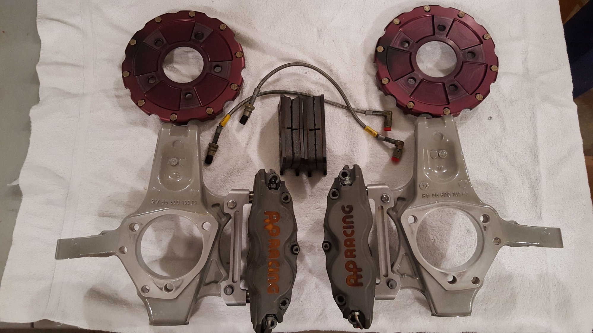FS (For Sale) AP Racing 8350 Front Brake Kit with Spindles, Hats ...