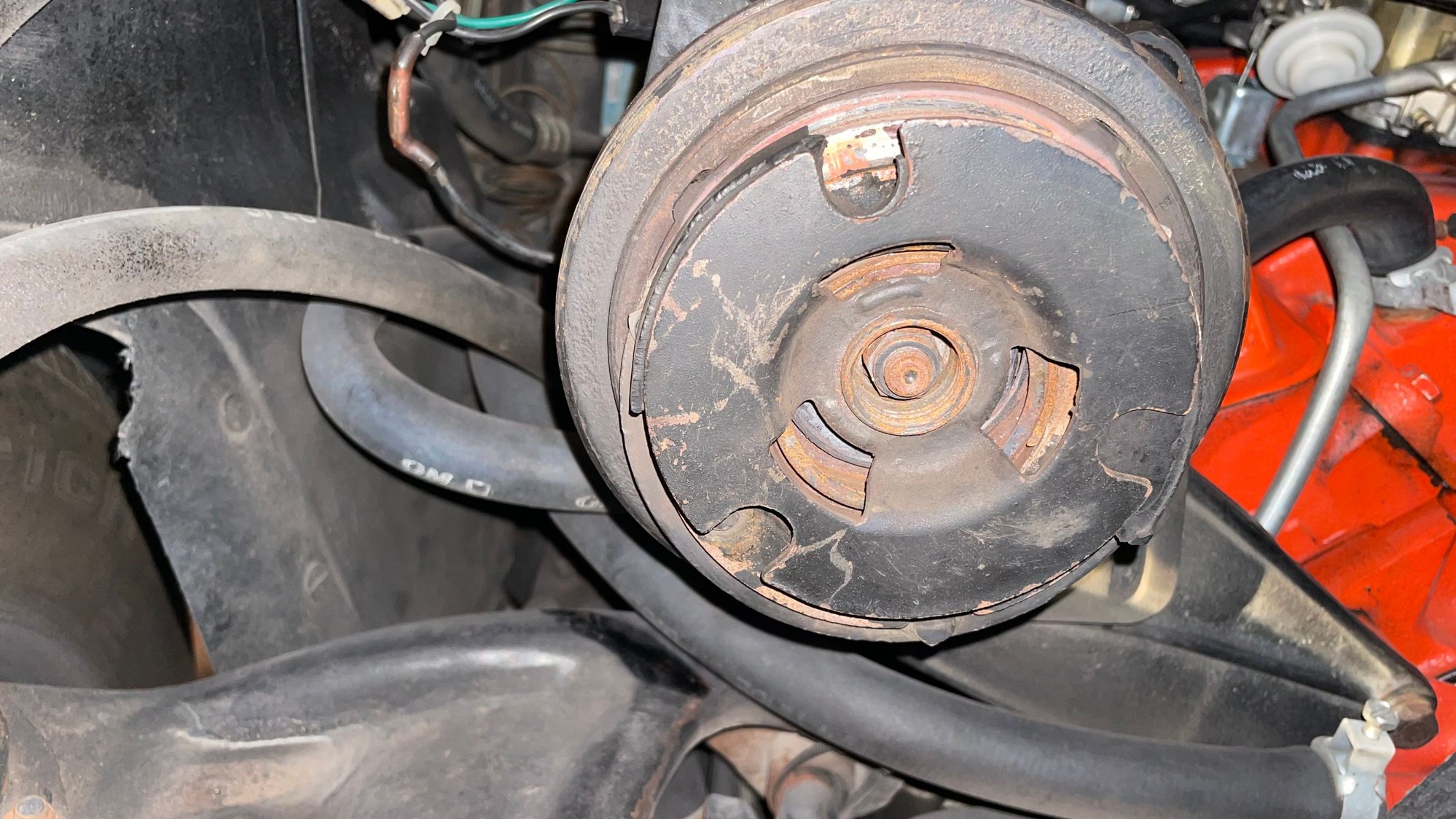 Nut that has to come off my to pull out the old clutch assembly and install the new one�