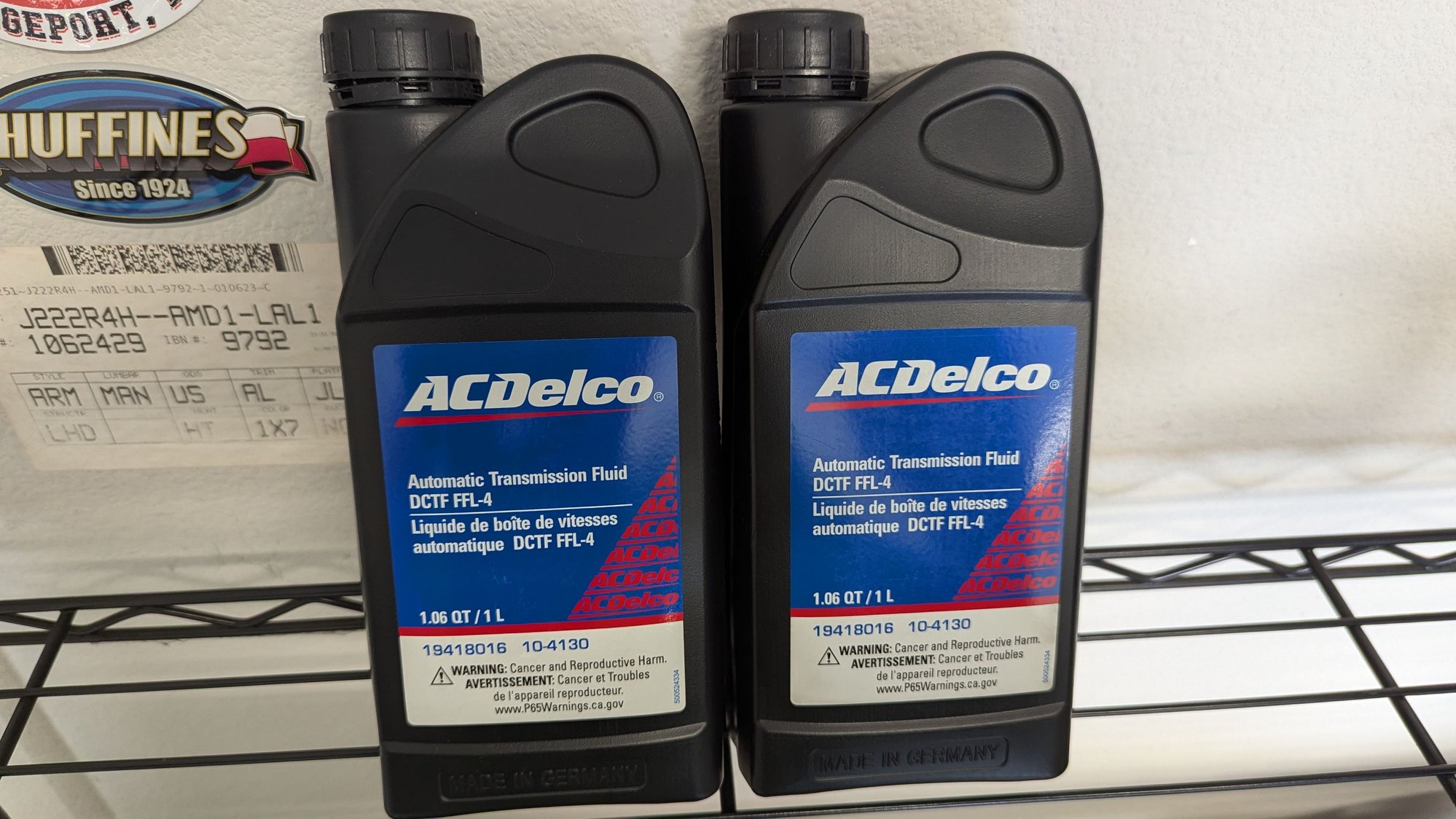 FS (For Sale) 2L of ACDelco DCT FFL-4 transmission fluid (free in