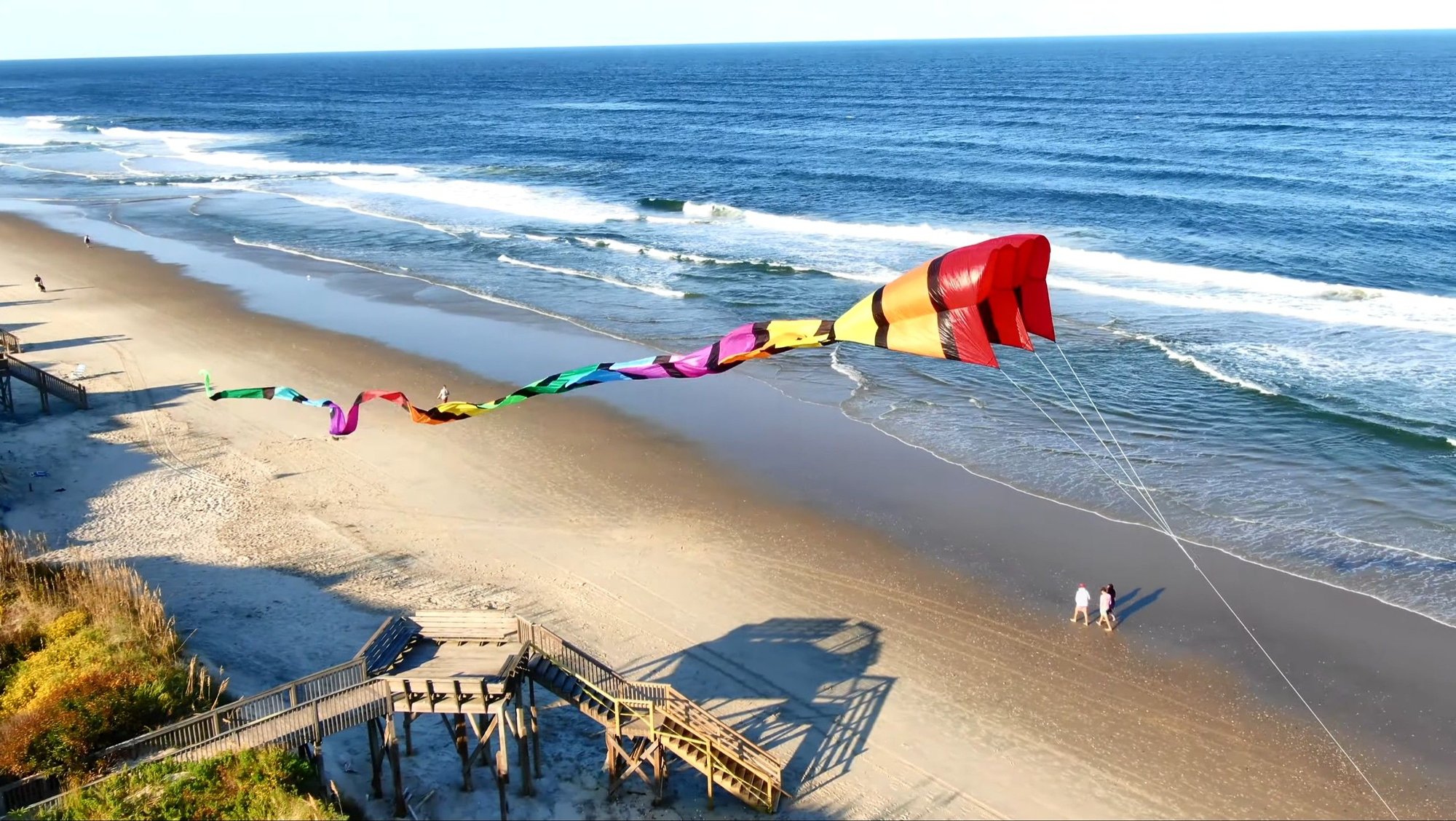 Kite Flying at Currituck Beach, Carolla, North Carolina
