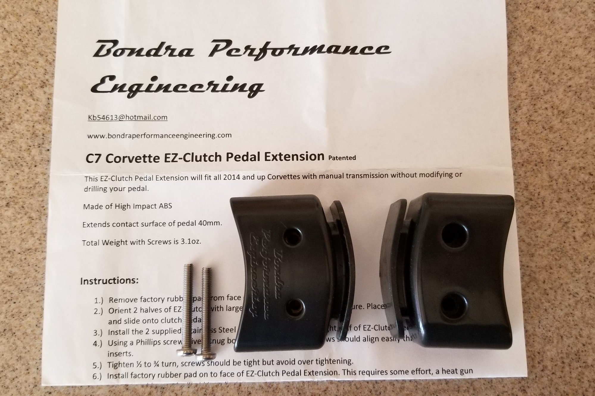 FS (For Sale) Clutch Pedal Extension - CorvetteForum - Chevrolet ...