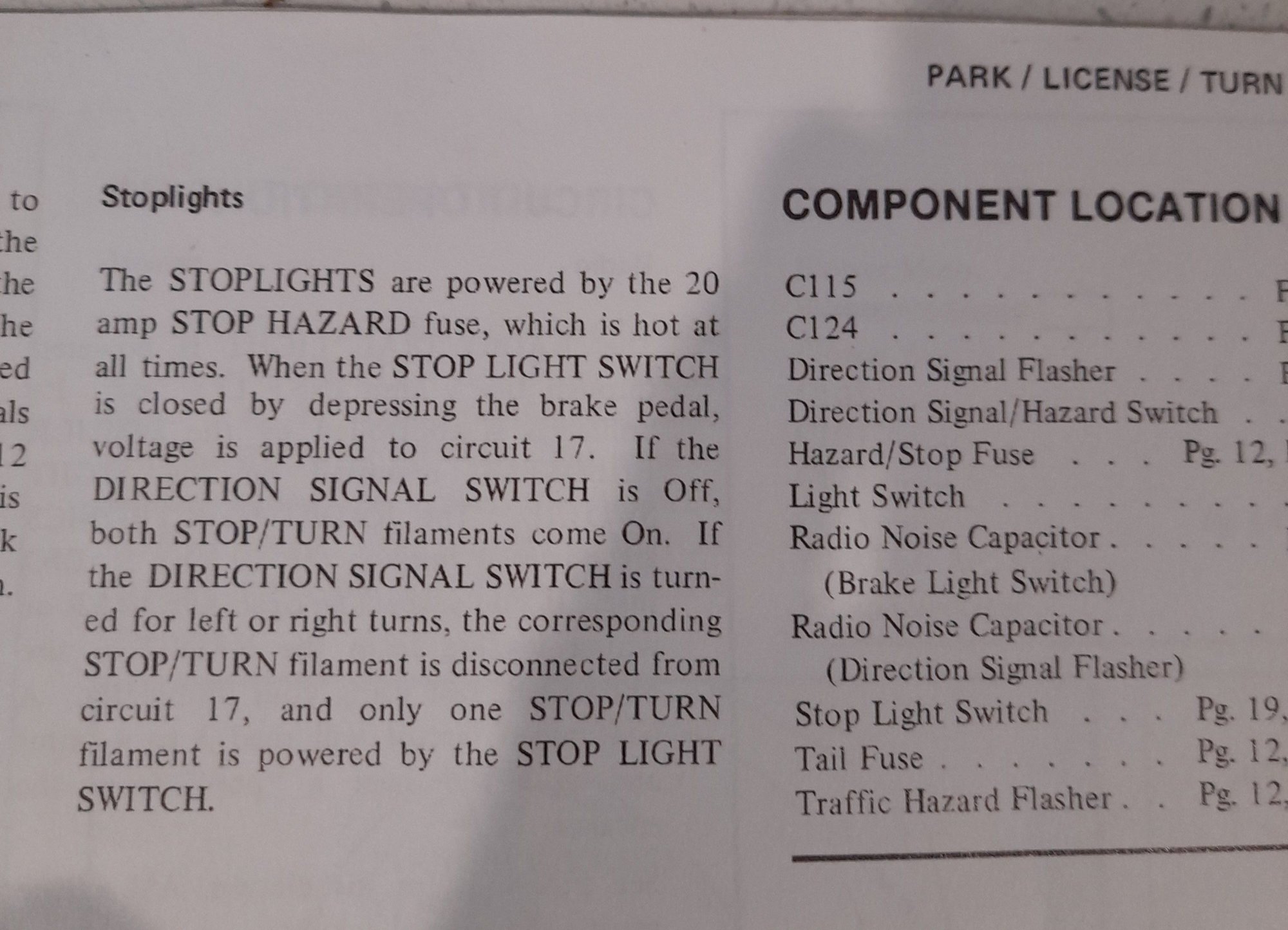 Why do hazard lights come on when pressing the brake pedal