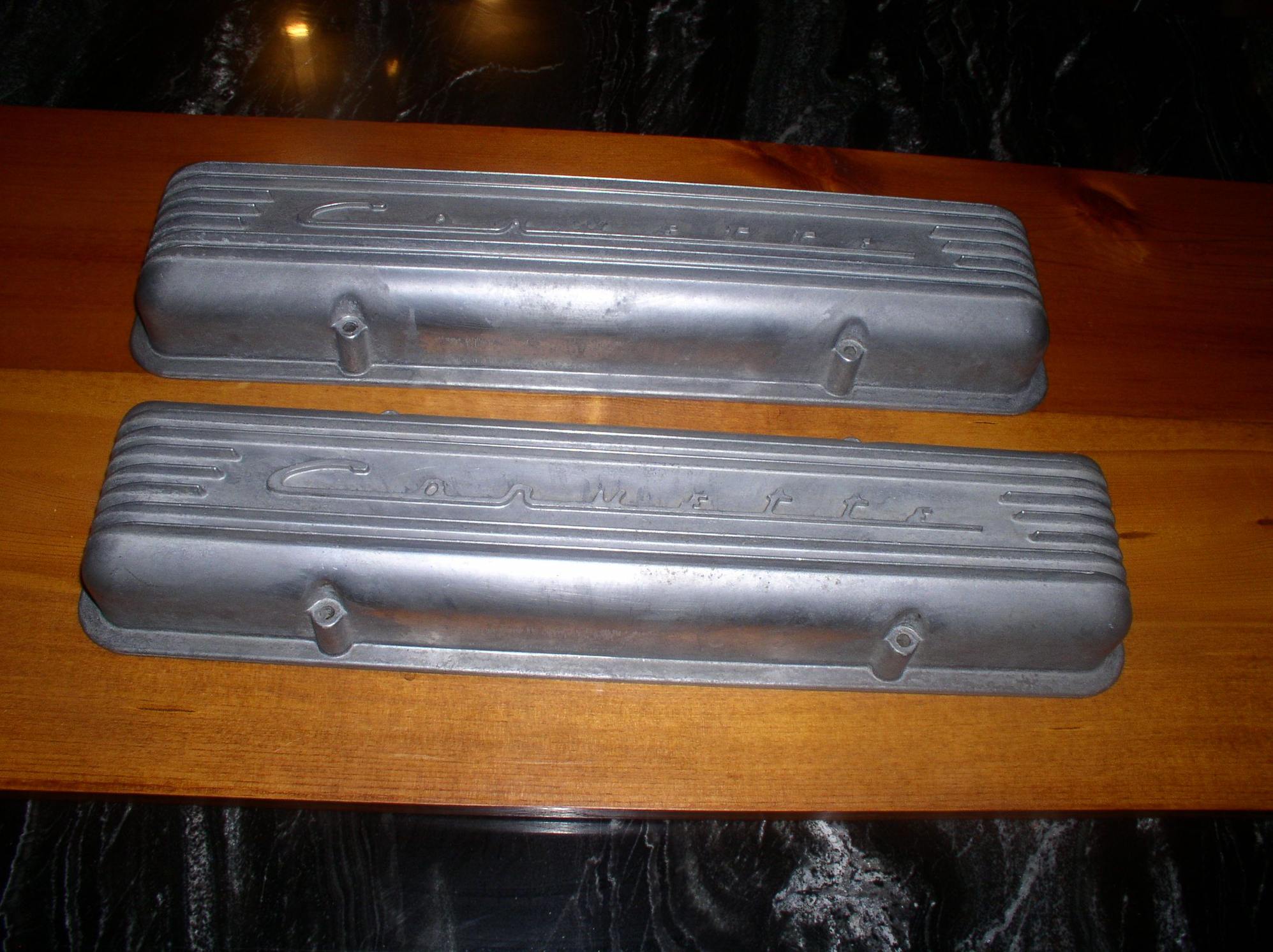 FS (For Sale) CHEVY CORVETTE Aluminum Valve Covers 283 V8 POWER PACK283 ...