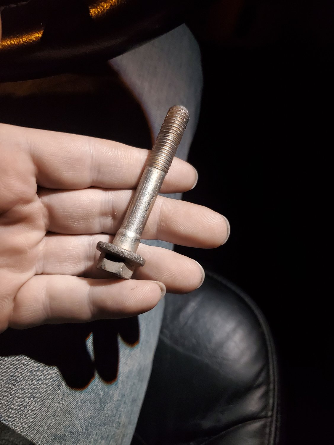 Trans replaced then rear caliper fell off identify this bolt