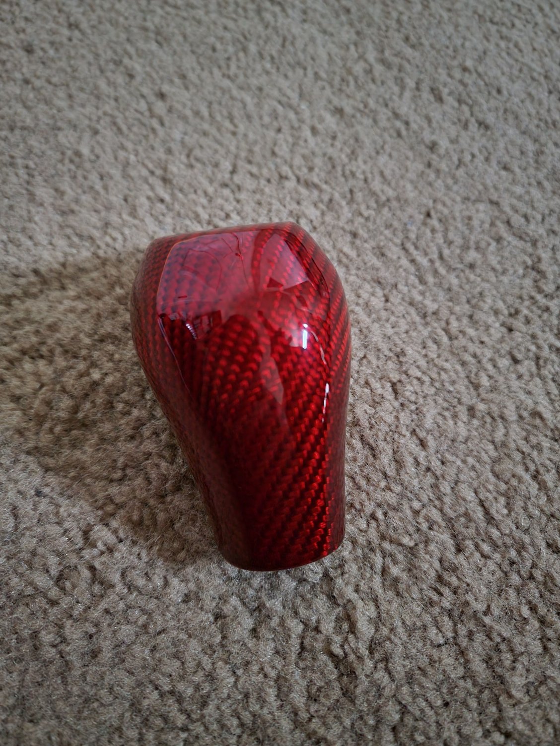 FS (For Sale) (SOLD) Red carbon fiber shift knob cover automatic 50