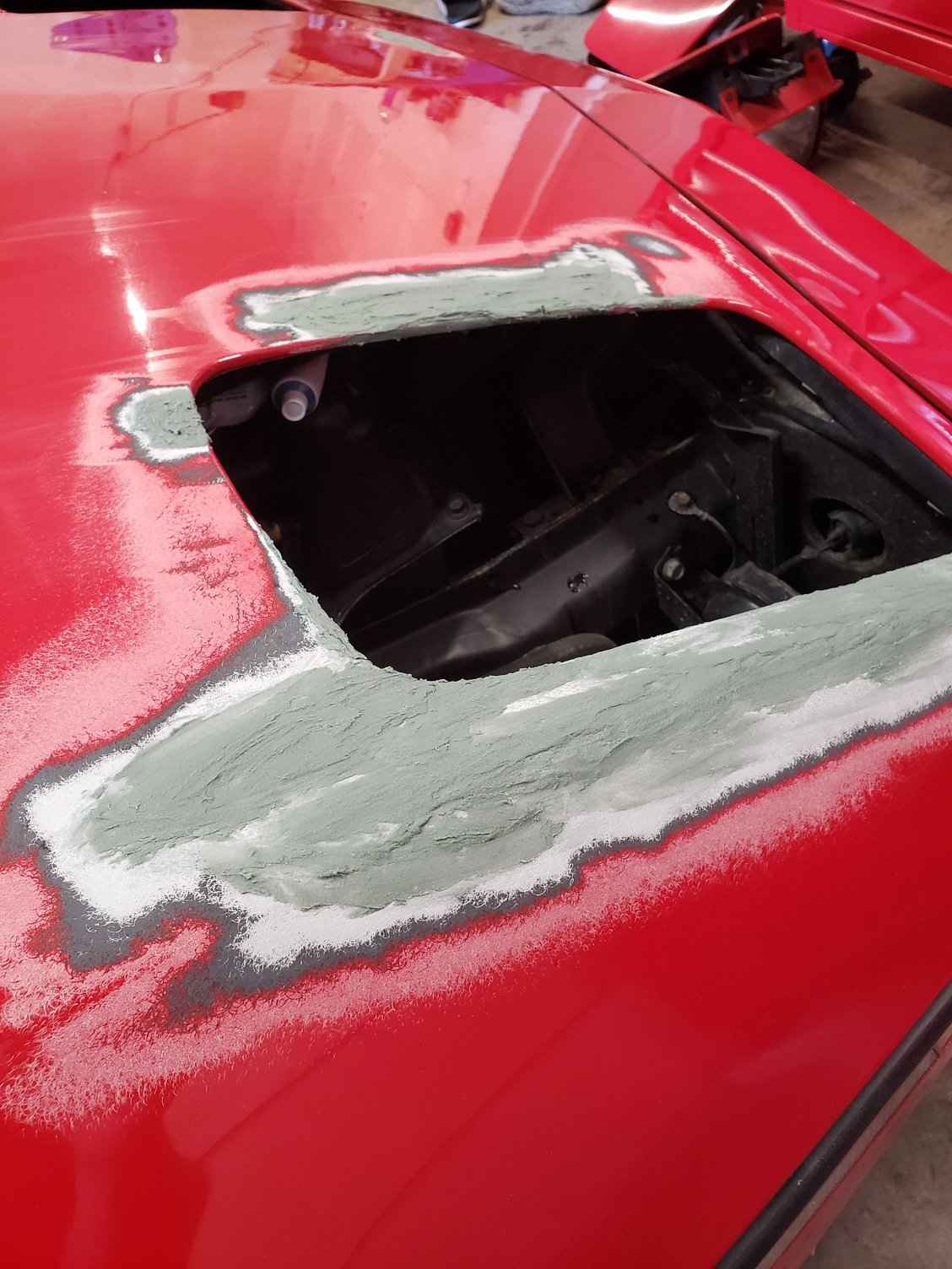 Hood SMC Crack Gouge Paint Repair Blend Clear Fiberglass Primer Sand