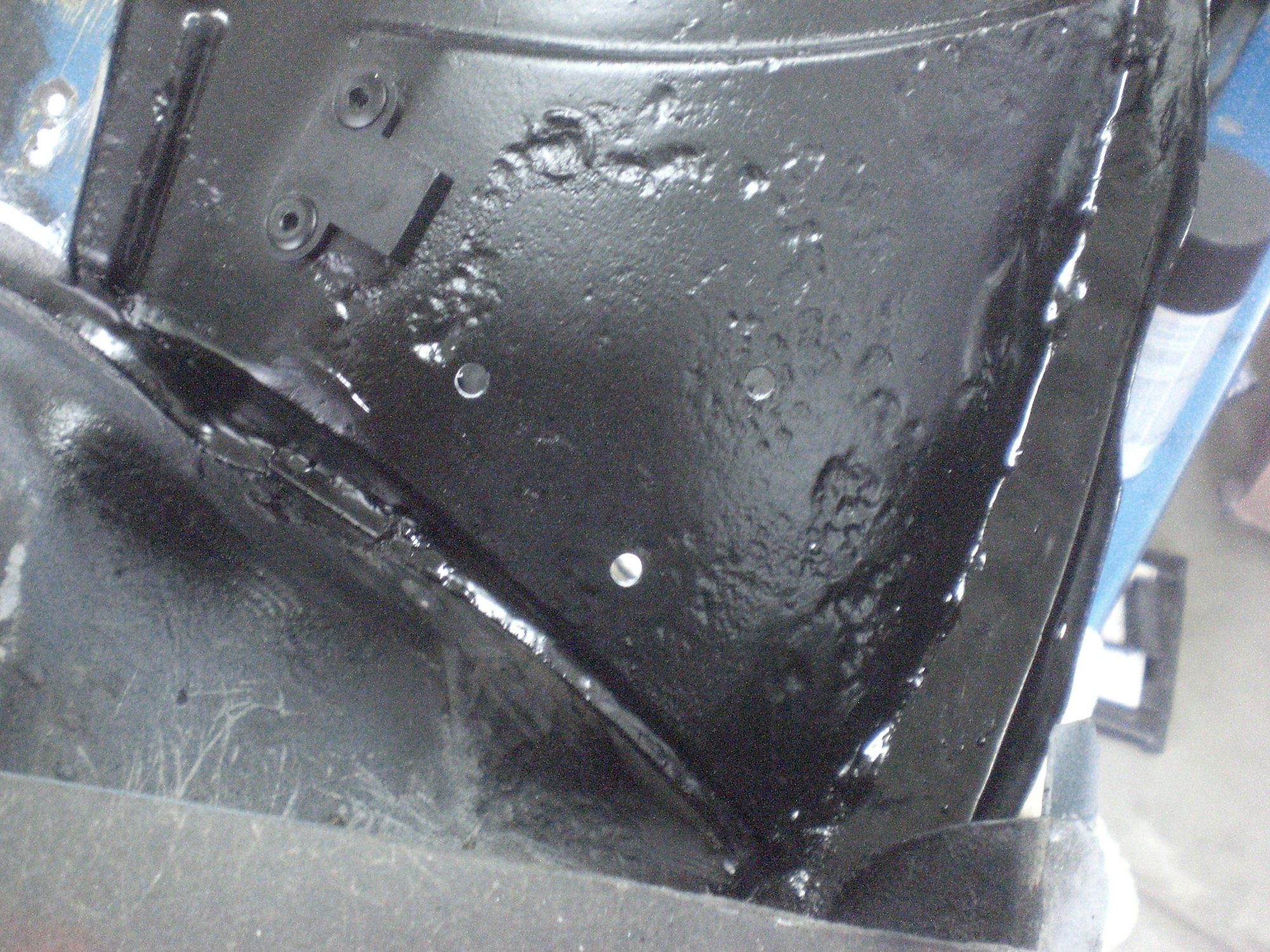 Anti-rust treatment & plastic wedge applied