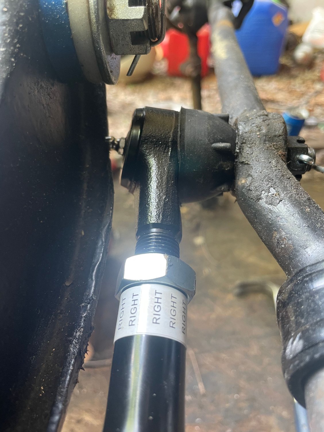 New inner tie rod end zerk fitting contacts LCA CorvetteForum