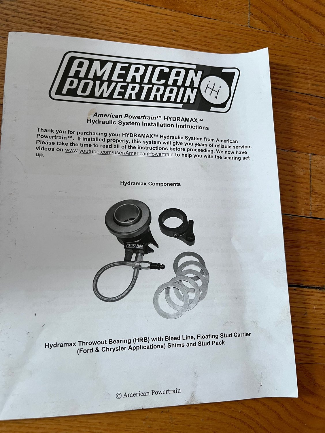 FS (For Sale) SOLD. American Powertrain Hydramax Hydraulic Clutch