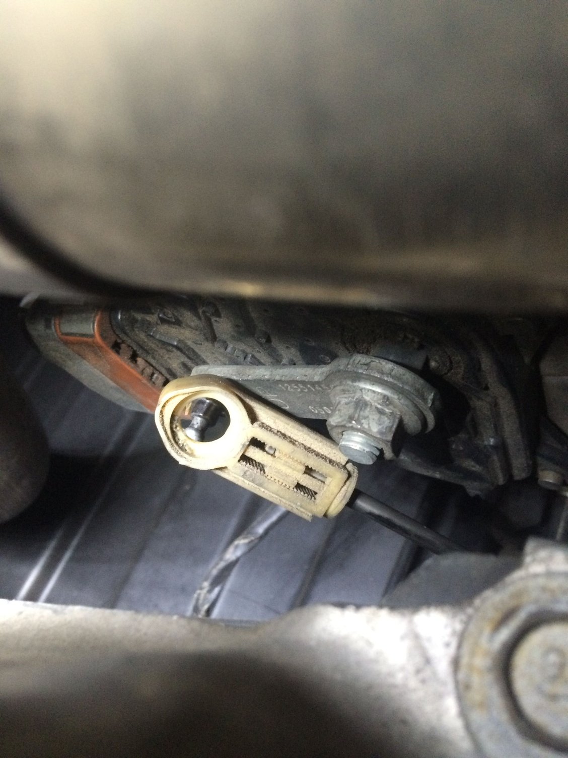 Shifter cable bushing on transmission linkage CorvetteForum