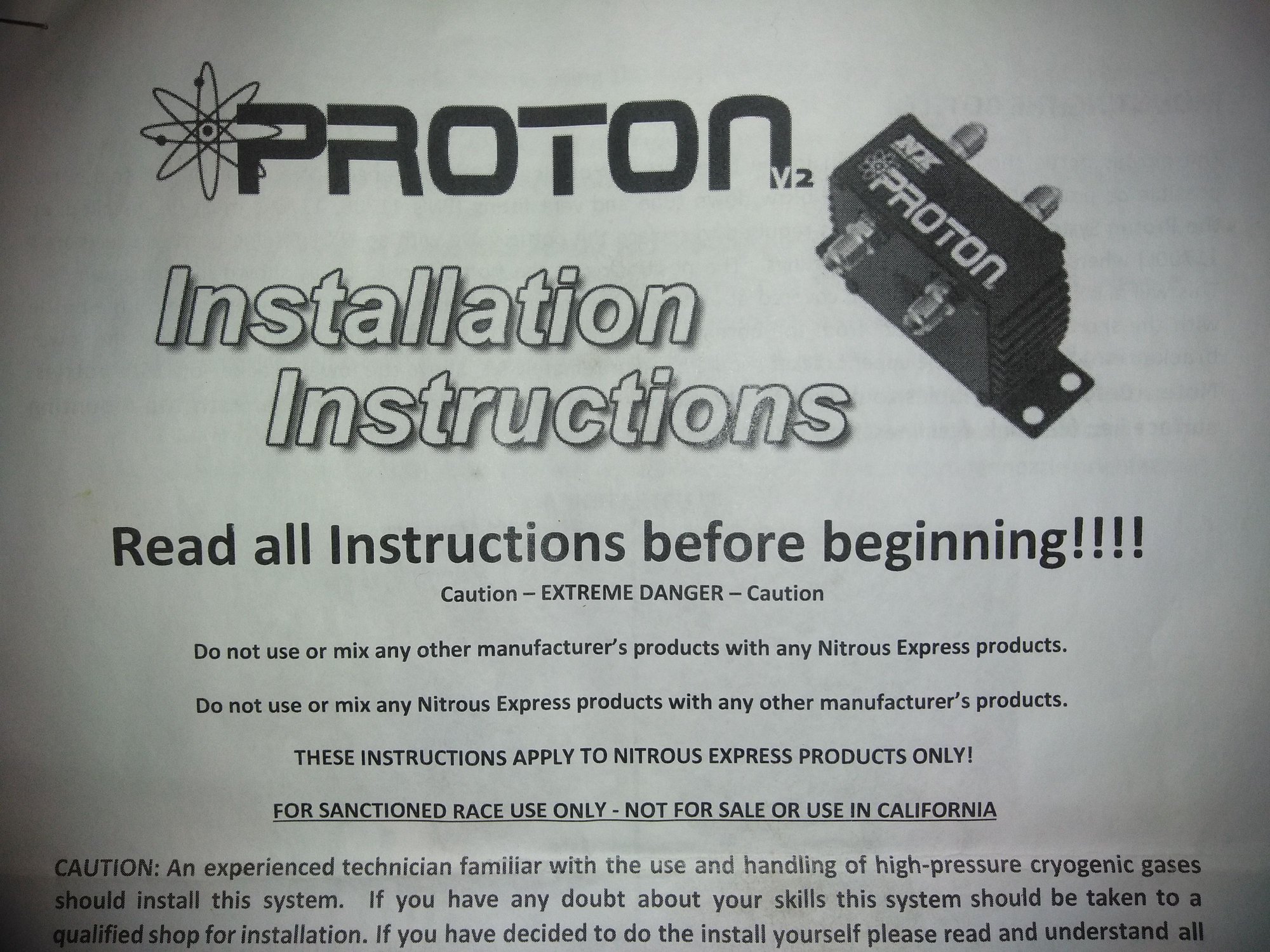 FS (For Sale) Nitrous Express Proton Plus Nitrous System 20421