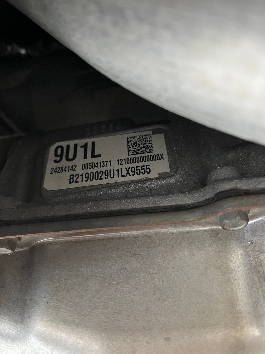 Passenger side of trans