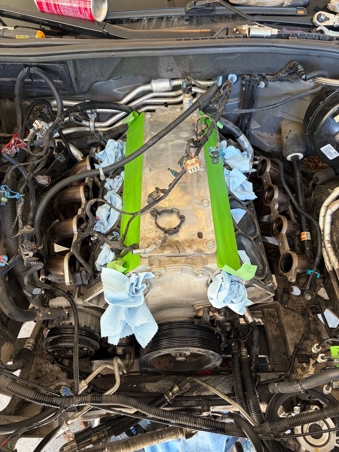 How I have the motor covered right now
