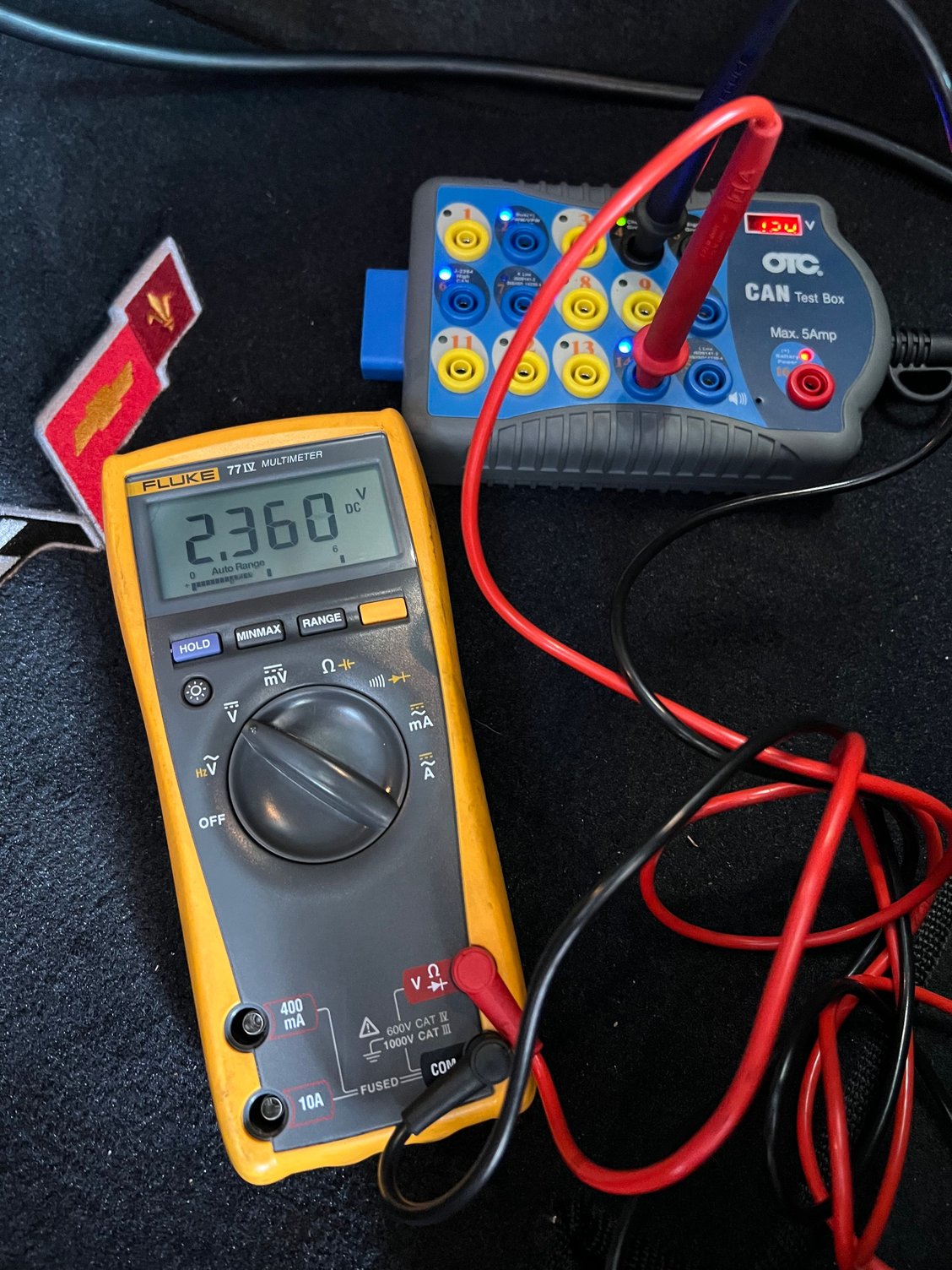 CAN low voltage ACCY mode pin 14…2.36 volts 
