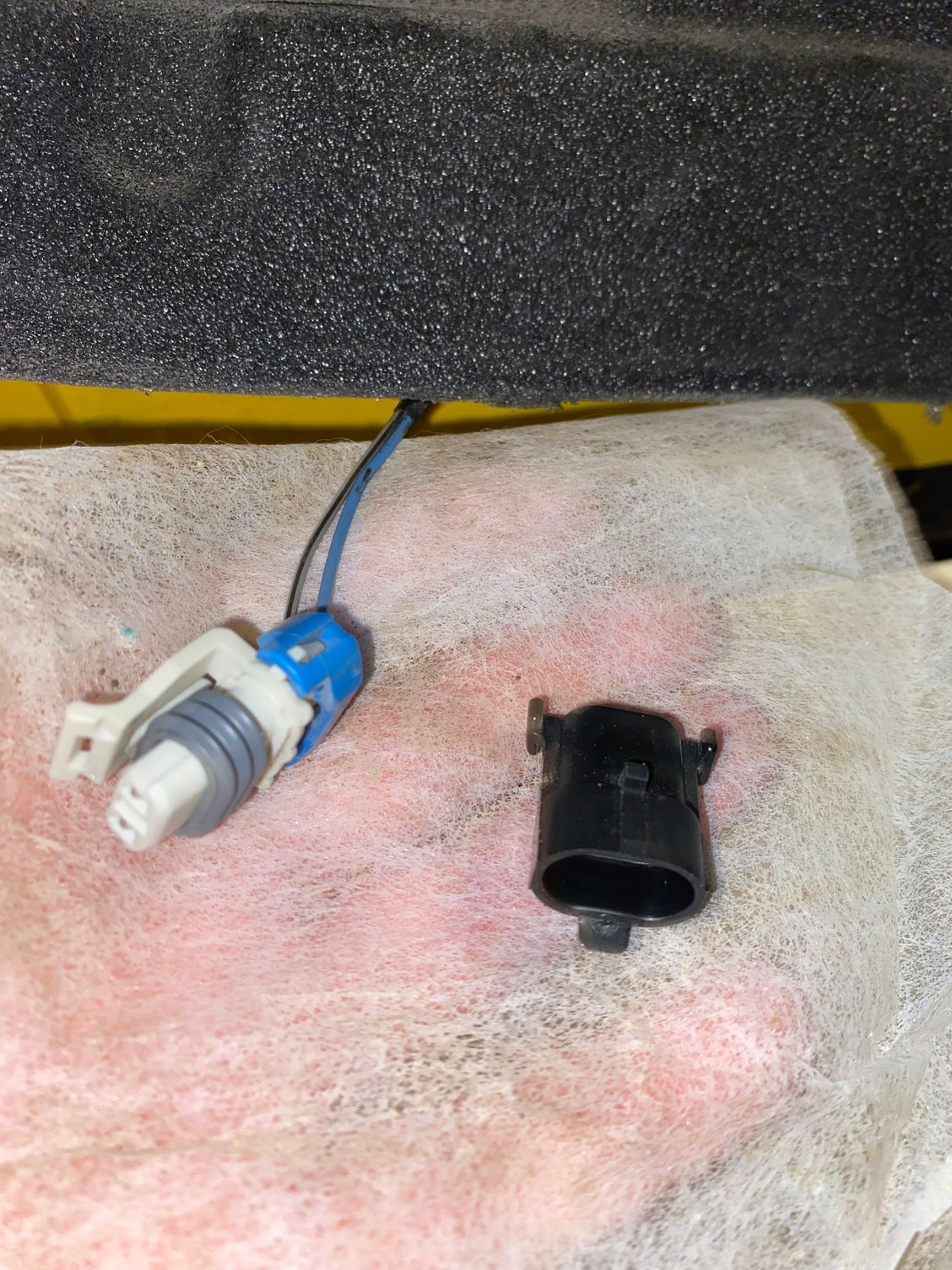 See attached connector blue green wires