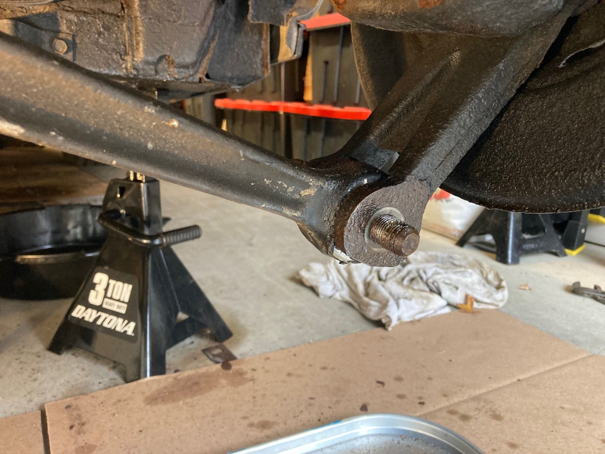 Shock mount bolt.