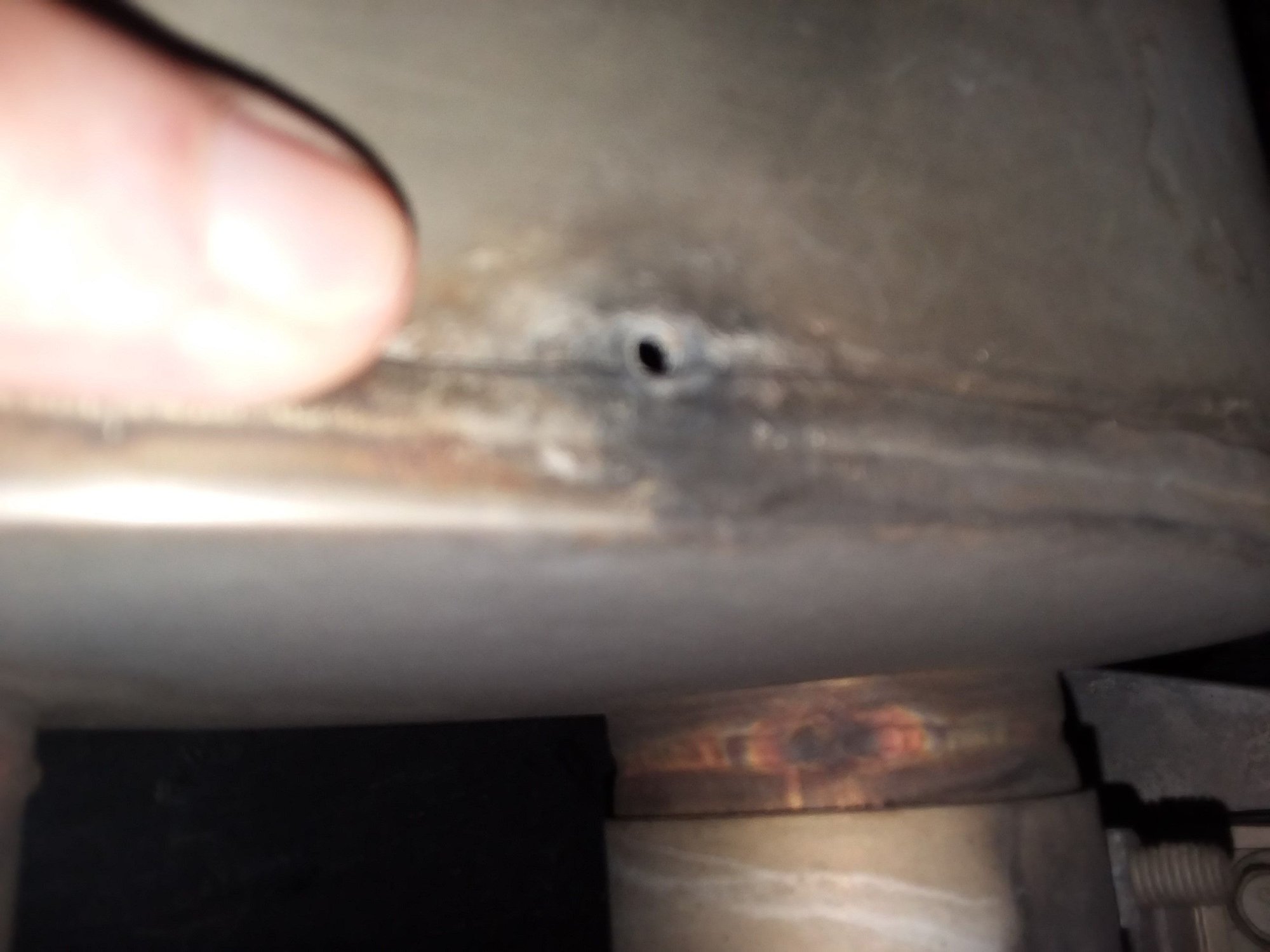 Is this hole supposed to be in my muffler? CorvetteForum Chevrolet
