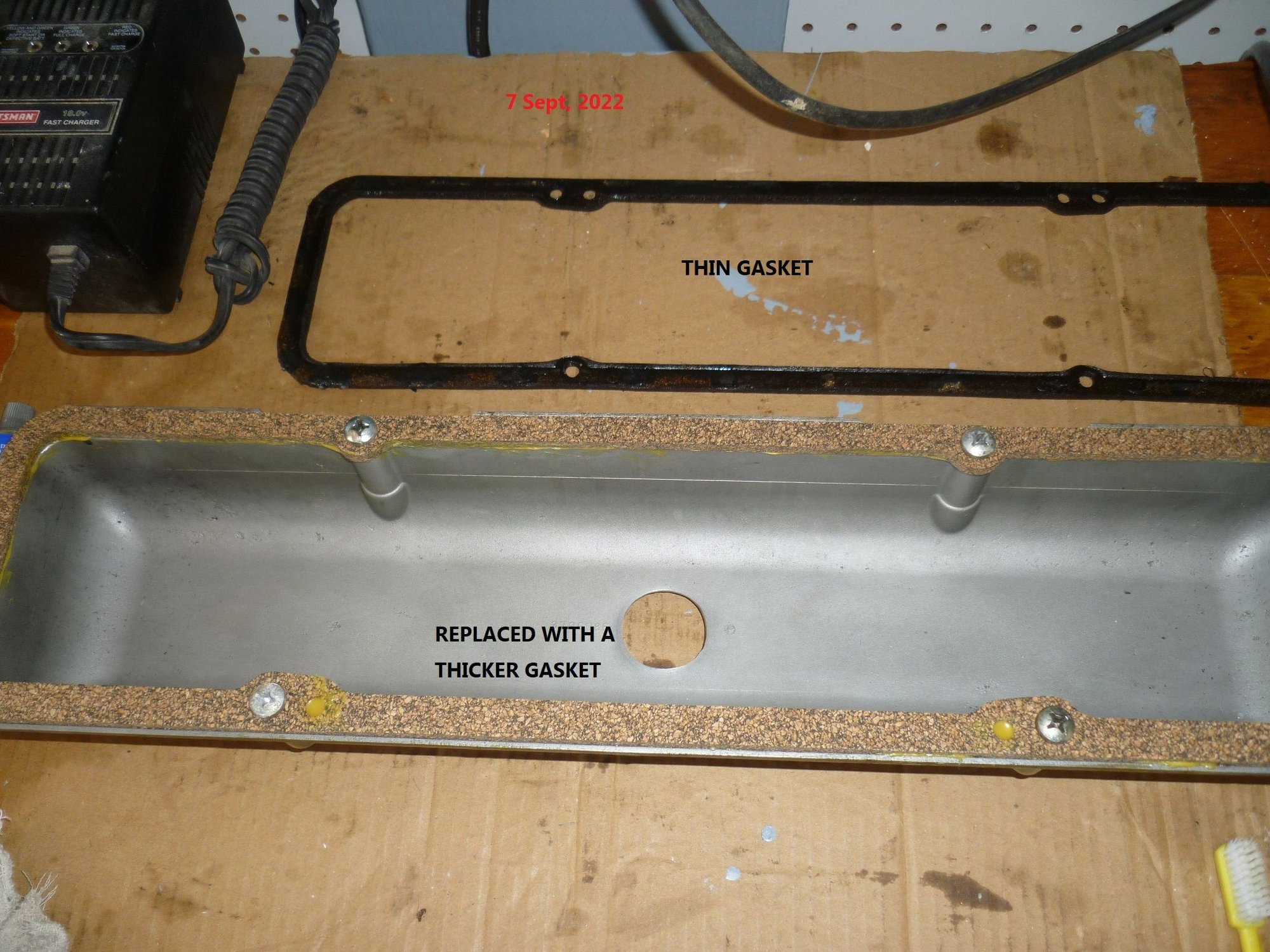 C1 valve cover gasket 1958 Corvett CorvetteForum Chevrolet