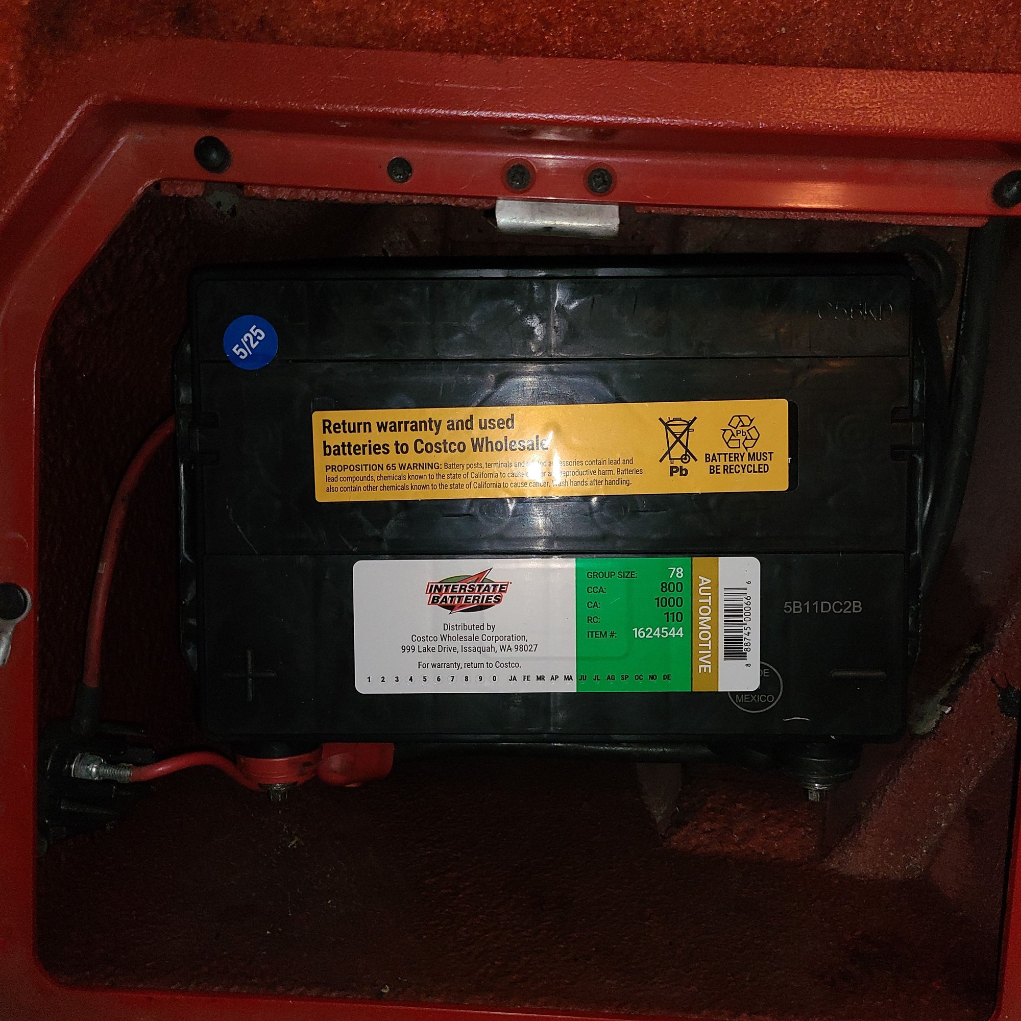 This is the bigger optional battery size for a 1980.