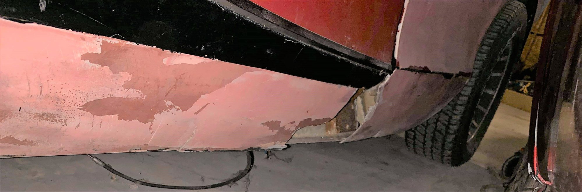 Is this a major fix? 57 rocker damage CorvetteForum Chevrolet