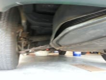 Left rear stock suspension