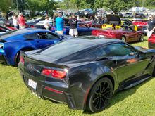 Setting up for parade laps. Me and my buddy's car. 