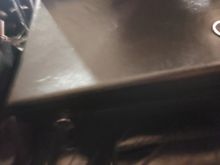 Hope you can see, just a large mushroom head bolt. I this what you have?