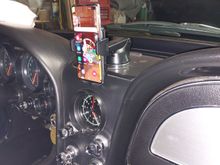 Glued plastic under the magnet to prevent scratching the paint
