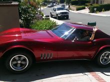 Daughter taking the Vette for a spin.