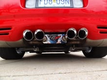 Corsa Indy exhaust, chrome exhaust plate, and Z51 sway bar