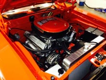 512 cubic inch Challenger six pack engine.