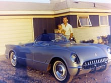 Dad and me in 1955.