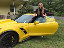 Now she's 19 with the 2019 C-7 Vette