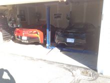 My 2015 DSOM and a friend's black McLaren with red interior.