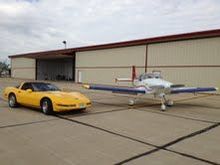 1991 coupe and airplane