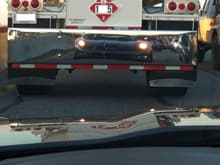 Shiny truck bumper reveals my 2012 Gray GS !