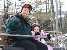 my son &amp; #1 granddaughter Skiing at Whitefish Mountain in Montana 2013