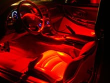 Full Red LED Interior