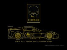 C6R GT 1 Class Win Poster