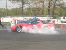 VDP Red Sled burnout....