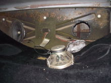 I started the entire venture with a Jensen Cassette deck that didn't work. Once I pulled down the back carpet to see the speakers that were there, I found holes cut out of the back wall with plastic bags glued in. From there I stated tearing the interior out. Once I fiber glassed in the walls back to original condition, I created a sub box for the Jack compartment.