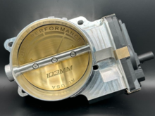 FEATURES (103MM):
•  Body and Sensors calibrated as a match set, zero intrinsic calibration issues
•  Porting Taper and Upstream Bore with Velocity Stack (Lip & Bore Reduction)
•  16 Ra Microinch, Diamond Polished Surface Finish (Lower Skin Friction)
•  Dimpled Pattern on shaft trailing edge.
•  Dual-purpose hole pattern, the innermost part provides a direct fit to the MSD and all LT1/2/4 manifolds/superchargers, or aftermarket superchargers.
    The outermost provides a direct fit to the LT5 (Z
