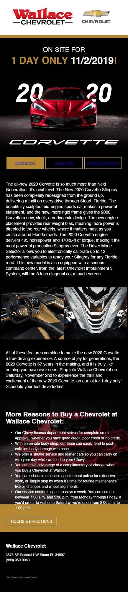 Wallace Chevrolet Stuart Fl >> Wallace Chevrolet In Florida To Have 2020 Corvette Wallace Chevrolet Stuart Fl >> Wallace Chevrolet In Florida To Have 2020 Corvette