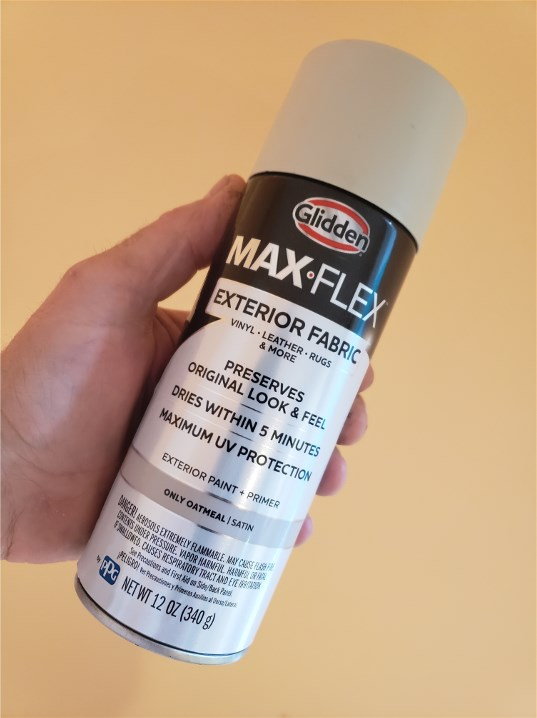 GLIDDEN MAX FLEX 12 oz. Satin Black Exterior Fabric Spray Paint