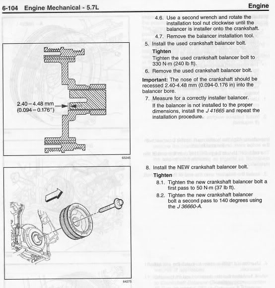 Harmonic Balancer Install Question CorvetteForum Chevrolet Corvette