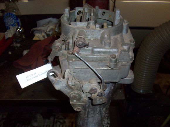 The original carburetor for your car - Carter 500cfm AFB. Has the small air horn.