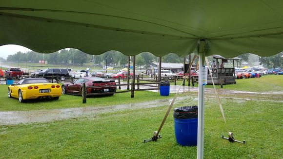 Corvette corral was a mess. 