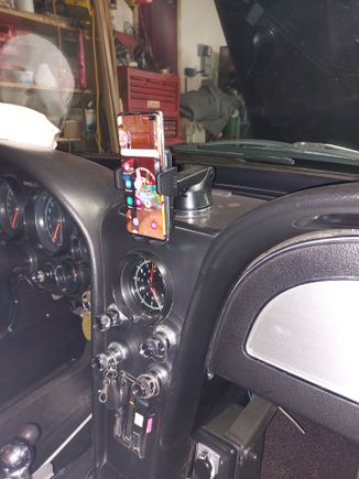 Glued plastic under the magnet to prevent scratching the paint